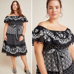 Embroidered Anthropologie Dress Mexican Influence